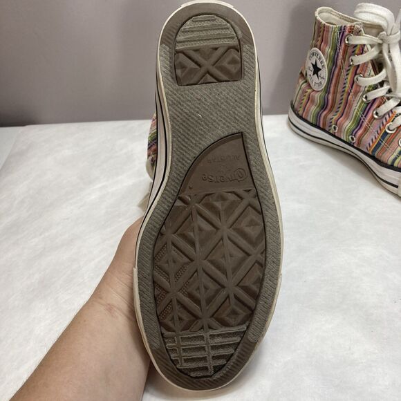 Converse Chuck Taylor All Star Canvas High Top “summer Stripes” Canvas M 7 W 9 - Picture 8 of 14